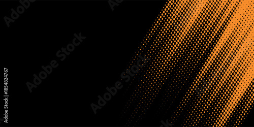 orange black brush Car sticker wrap pattern banner abstract sporty lines black orange color combination grunge brush modern pattern racing motorsport vector design.