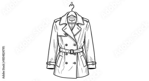 Trench Coat Illustration