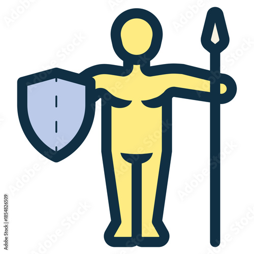 courage bravery warrior icon