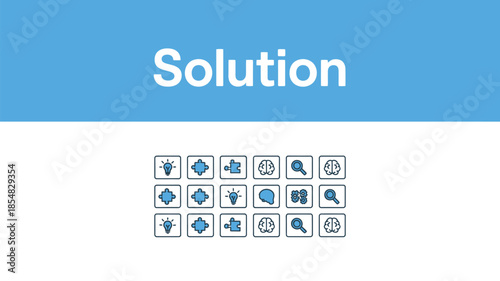 Collection of various icons representing different concepts and ideas.