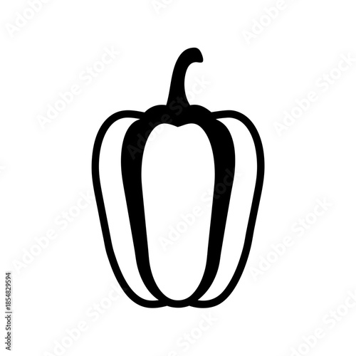 Illustrated bell pepper