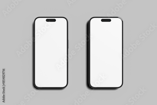 Realistic blank phone pro max illustration for mockup