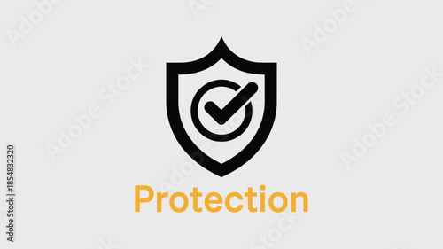 Shield icon with checkmark symbolizing protection and security guarantee.