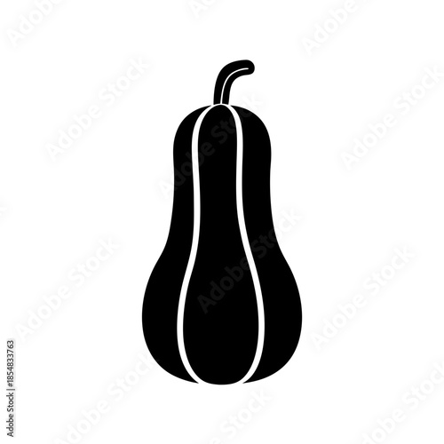 Black silhouette of a gourd