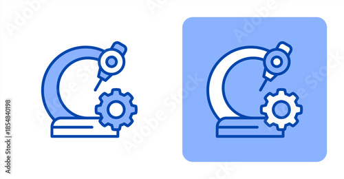 Automation Line Color , Two-tone color and contrasting background icon illustration