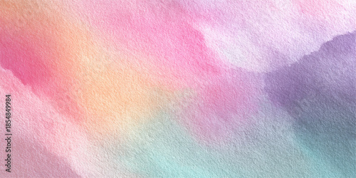 Soft pastel watercolor abstract background with gradient colors