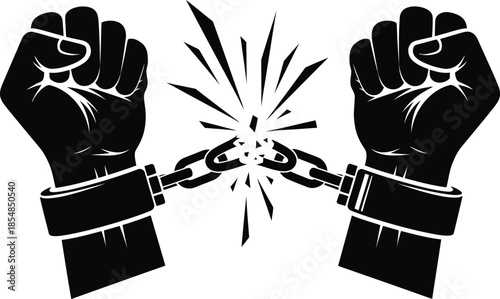 Breaking free from chains of oppression and slavery