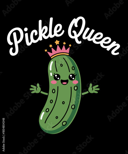 Pickle Queen Cucumber Lover Funny Cucumber