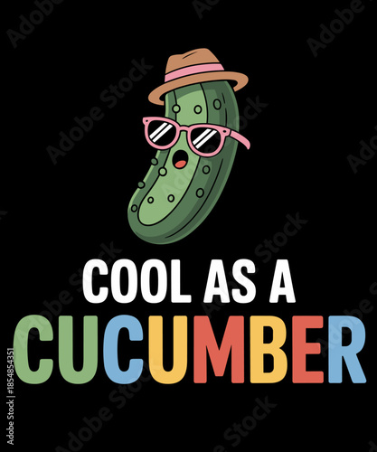 Cool As a Cucumber Funny Vegetable Pun