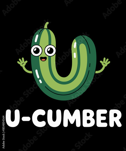 U-cumber Funny Cucumber Pun