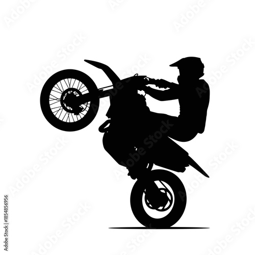 silhouette of a biker