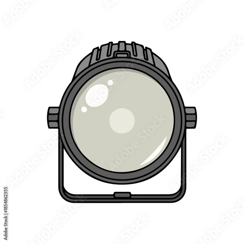 ector Illustration of Stage Flood Light