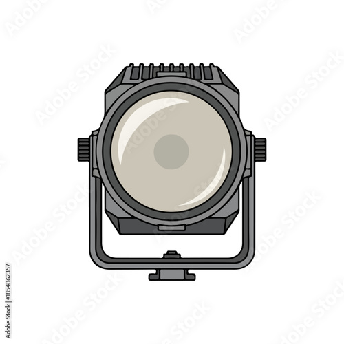 ector Illustration of Stage Flood Light
