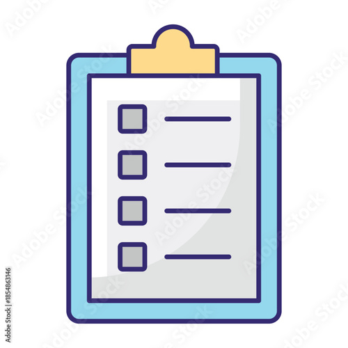 Medical Clipboard Vector Icon which can easily modify or edit