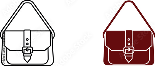 Two Messengers Bags One Black and One Red messenger bag