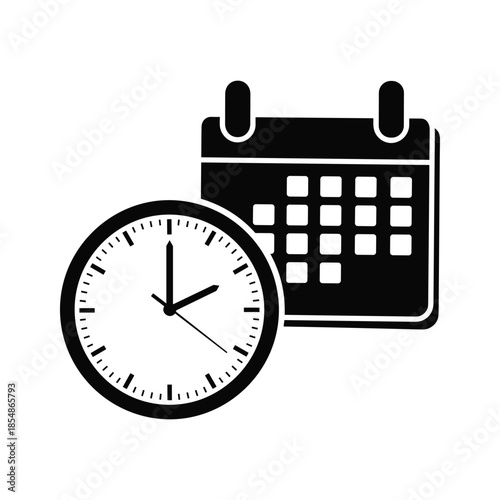 Time management with clock and calendar