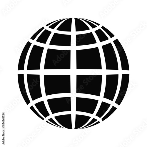 Global representation with grid lines