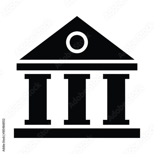 🏛️🏛️🏛️: A classic courthouse silhouette, the image showcases architectural beauty of a symbol of justice, stability, and civic responsibility.