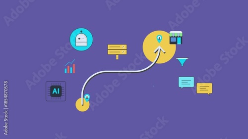 Agentic ai driven customer journey, machine algorithm process data and deliver product suggestion through adaptive marketing interactions. 