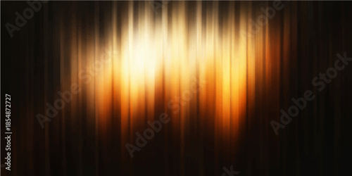 An abstract vector illustration features a bright orange and yellow background with glowing digital lines and wave patterns, creating a colorful energy motion backdrop for modern wallpaper design
