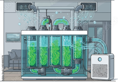 Algae Bioreactor Home Air Purification