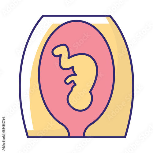 Fetal Growth Vector Icon which can easily modify or edit