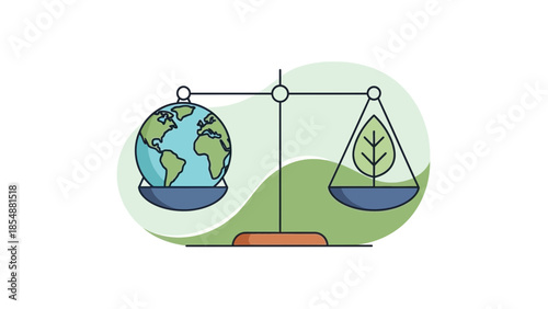 Balancing earth and nature on scales for sustainability