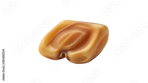 Single kernel of popcorn on black background popcorn kernel