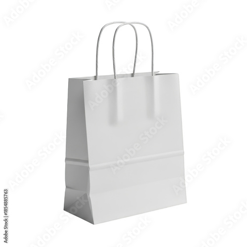 White Paper Shopping Bag with Twisted Handles paper bag