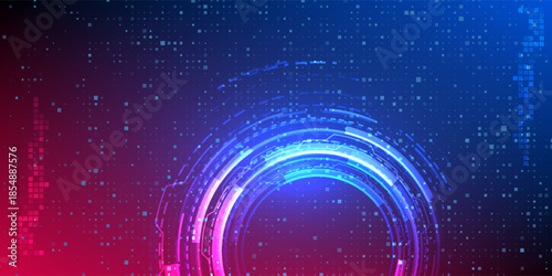 Gaming esports background with glowing dots pattern. Cybersport design.