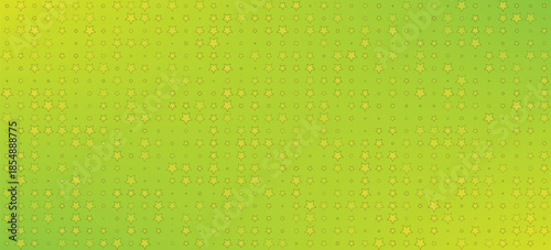 Yellow green halftone dots gradient pattern background texture.
