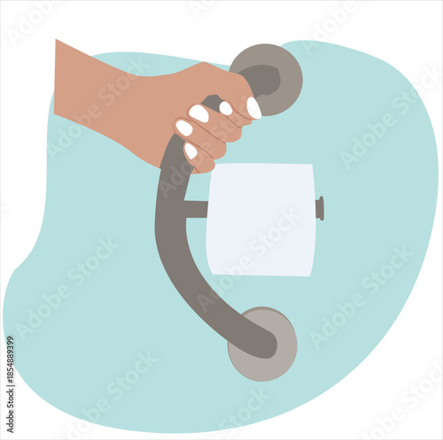 tissue holder. Toilet paper roll
