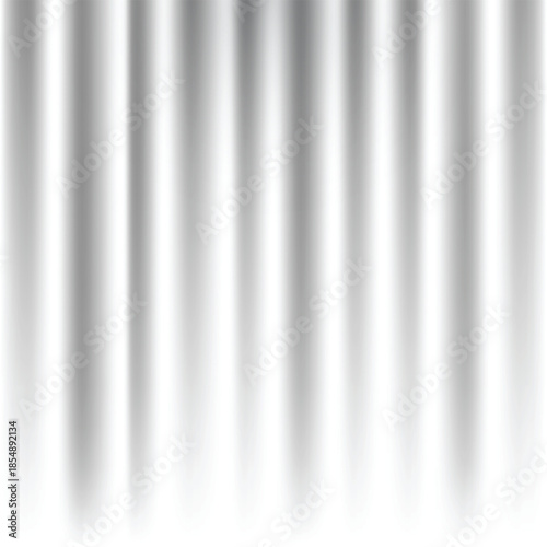 White stage curtains background. Theater scene, studio or room with closed silk curtain.