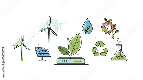 Eco-friendly technology for sustainable future with green energy