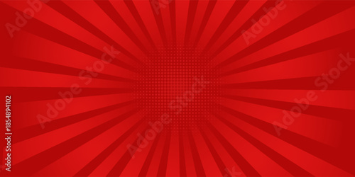 Comic background with red color