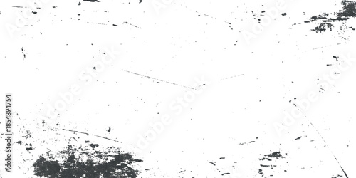 A minimalist abstract image featuring a predominantly white background with subtle dark scratches and lines