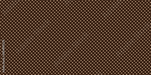 Abstract seamless pattern with brown polka dots on dark brown background. brown dots on dark brown background. background pattern coffee