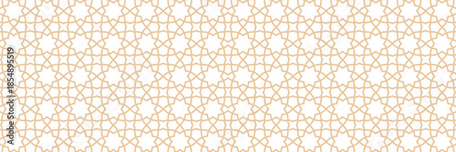 Collection of decorative frames and seamless borders. Islamic oriental style