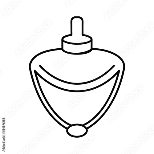Anesthesia mask line art medical oxygen breathing device for healthcare use on white background Vector illustration