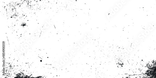 A heavily textured abstract black and white image featuring distressed edges and a faded gritty surface