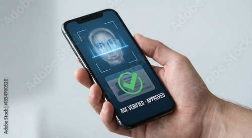 Digital Age Verification Technology Using Facial Recognition for Secure Online Access Control