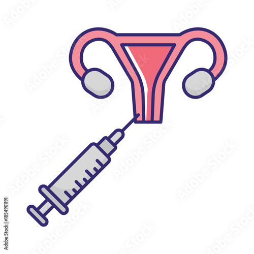 Uterus Vector Icon which can easily modify or edit