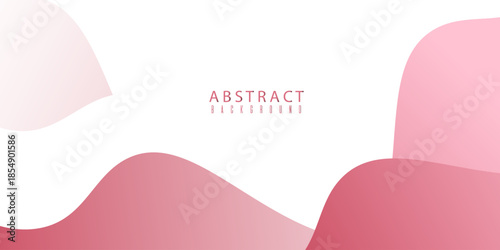 Geometric wave abstract design concept background from pink papers sheet. Layered waves background. Simple design, web