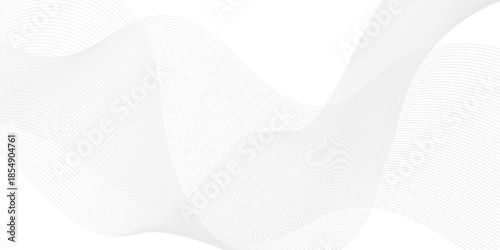 Vector wave digital white and gray gradient blend futuristic technology. flow tech transparent line stripe energy connection web music and sound. beautiful dynamic smooth space texture background.