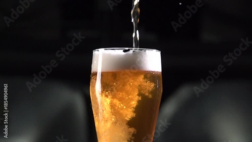 Wallpaper Mural Capturing Craft Beer Pour in High Speed at 1000 Fps With Foam and Bubbles Torontodigital.ca