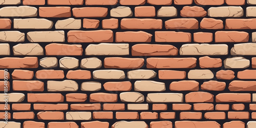 Traditional brickwork pattern background showcasing uniform blocks and structured surface design