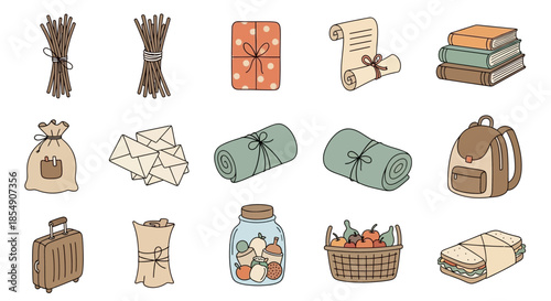 Collection of Various Travel and Camping Items.