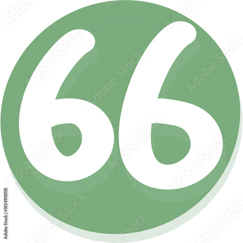 Green number 66