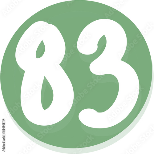 Green number 83