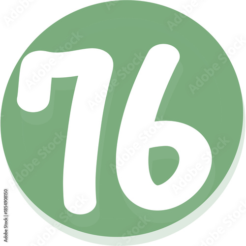 Green number 76